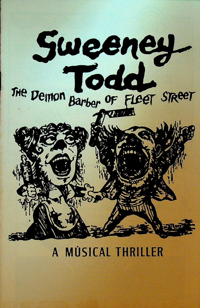 Sweeney Todd The Demon Barber of Fleet Street Playbill 1988 Rochester NY0