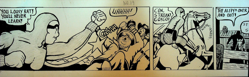 The Vanishing Bison Comic Strip Original Art John Krozel Buffalo #19 1970s0