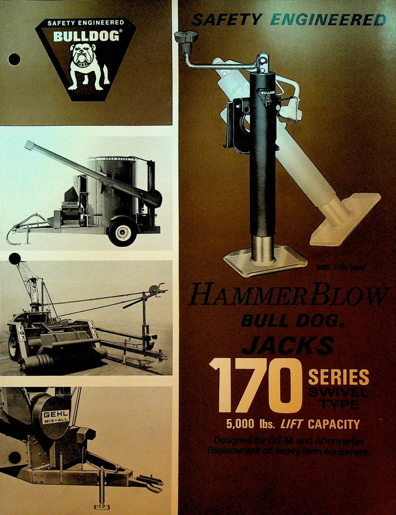 Hammer Blow Bull Dog Jacks 170 Series Brochure 19730