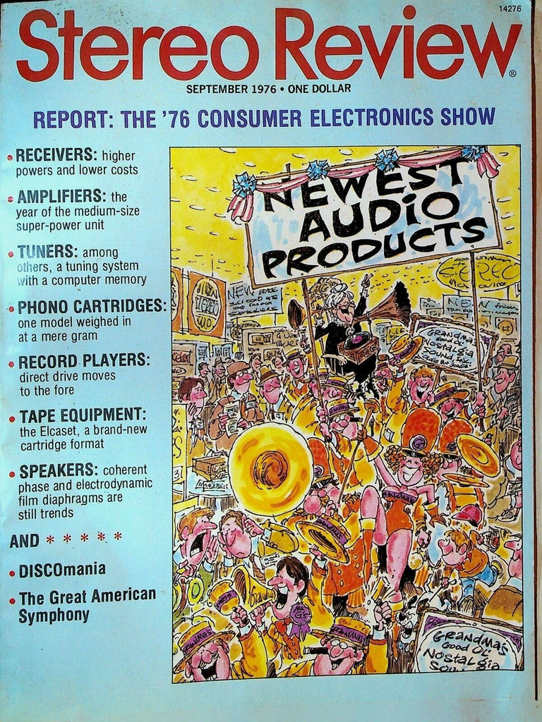 Stereo Review Magazine September 1976 Disco Music Tannoy Cheviot Tandberg0