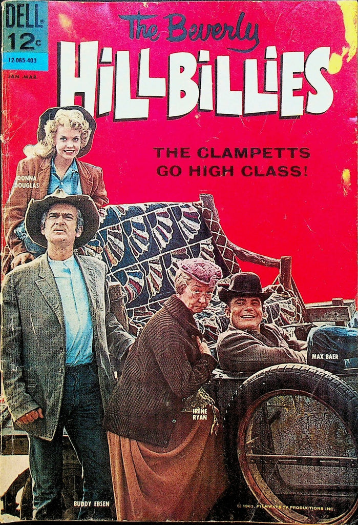 Beverly Hillbillies 4 Dell Comics 1964 Max Baer Buddy Ebsen Donna Douglas0