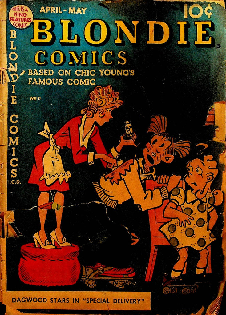 Blondie Comics 11 1949 King Features Dagwood Roller Skate Injury0