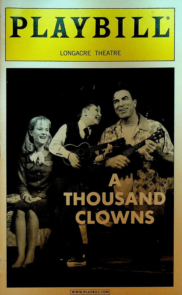 A Thousand Clowns Playbill July 2001 Tom Selleck Mark Blum Barbara Garrick0