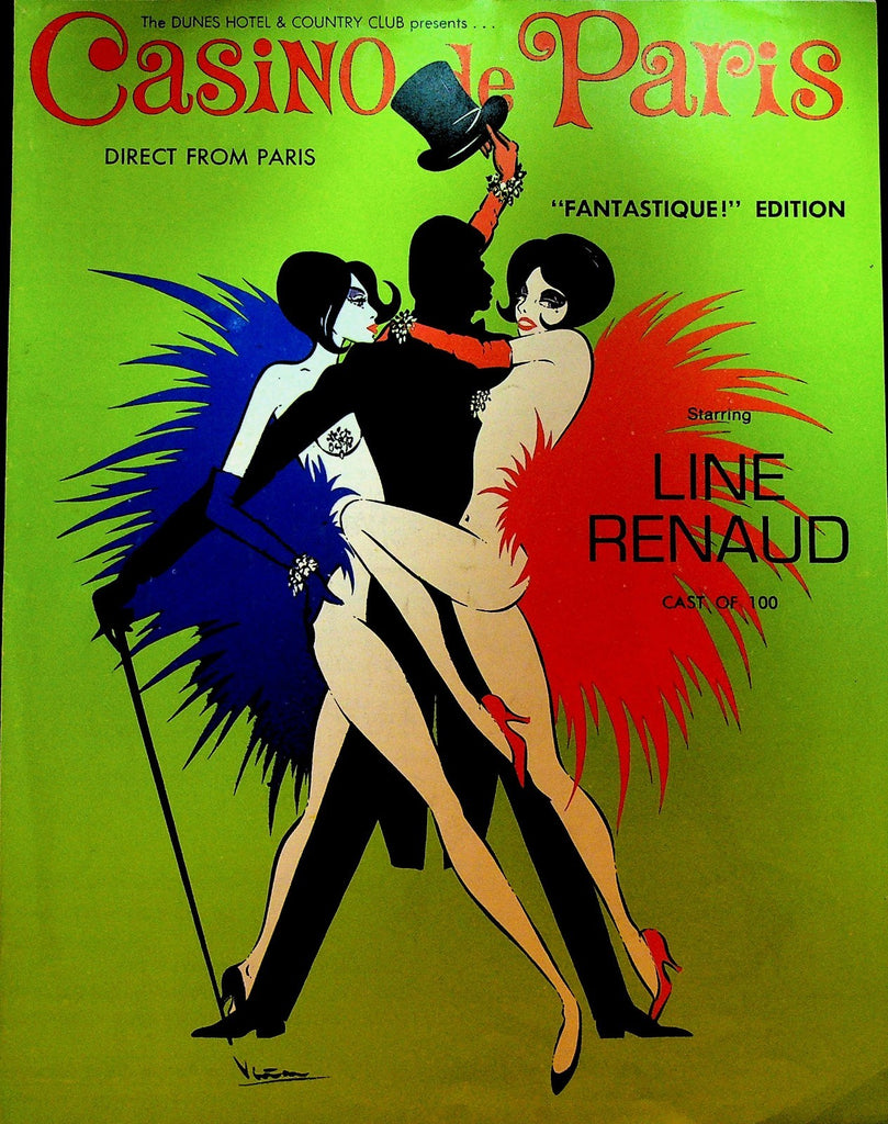 Casino de Paris Program Dunes Hotel Line Renaud0