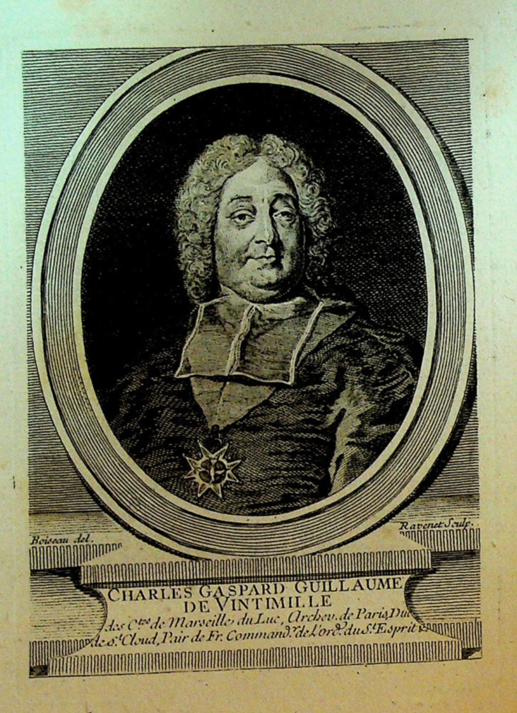 Charles-Gaspard-Guillaume de Vintimille du Luc Paris Archbishop Print 1800s0