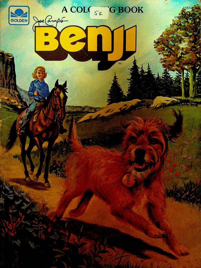 Joe Camp's Benji Coloring Book Golden 1982 Dog