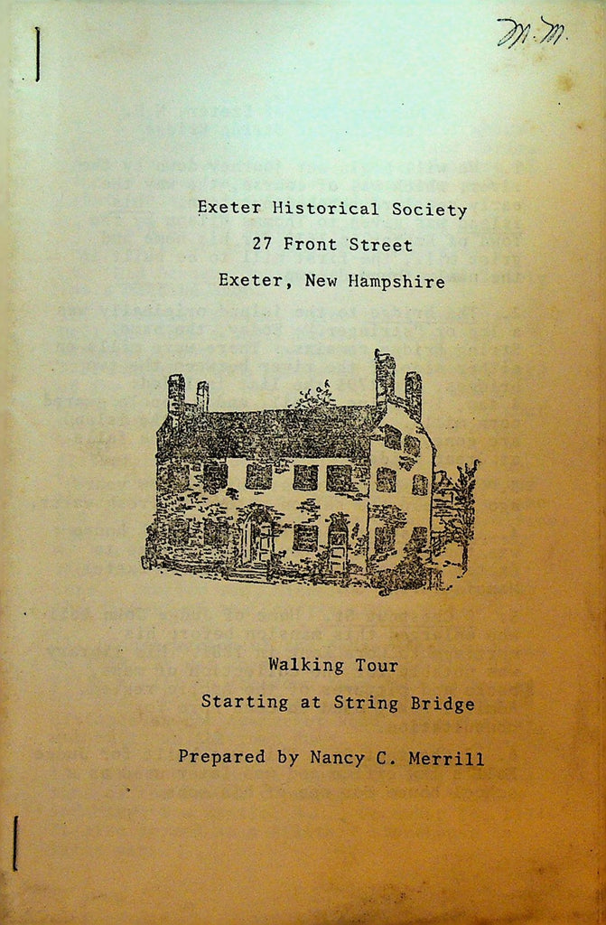 Exeter Historical Society Walking Tour Booklet NH String Bridge0