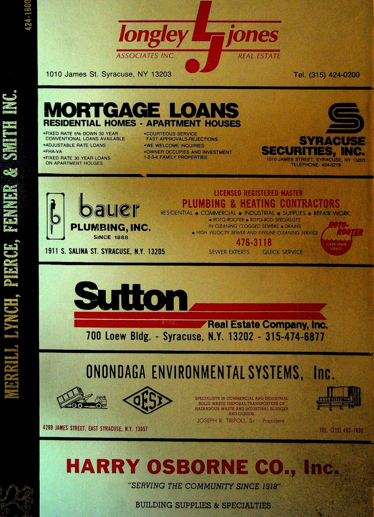 RL Polk's Syracuse New York City Director 1984 1985 Reference0