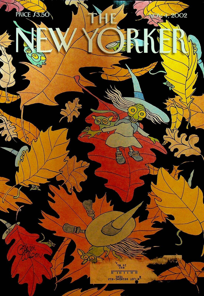 New Yorker Magazine November 4 2002 Gahan Wilson James Bond Daryl Roth