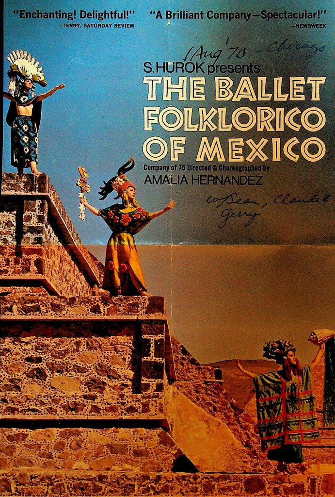 The Ballet Folklorico of Mexico Ad Sheet 1970 S Hurok