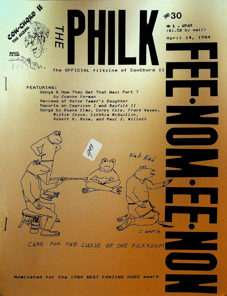 The Philk Fee-Nom-Ee-Non Filk Music Fanzine Science Fiction 30 April 14 19840