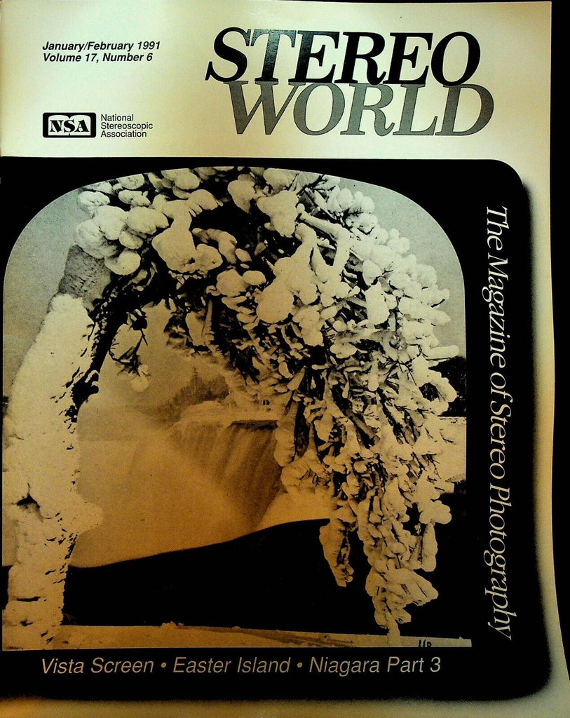 Stereo World Magazine of Photography January 1991 Easter Island Niagara Falls