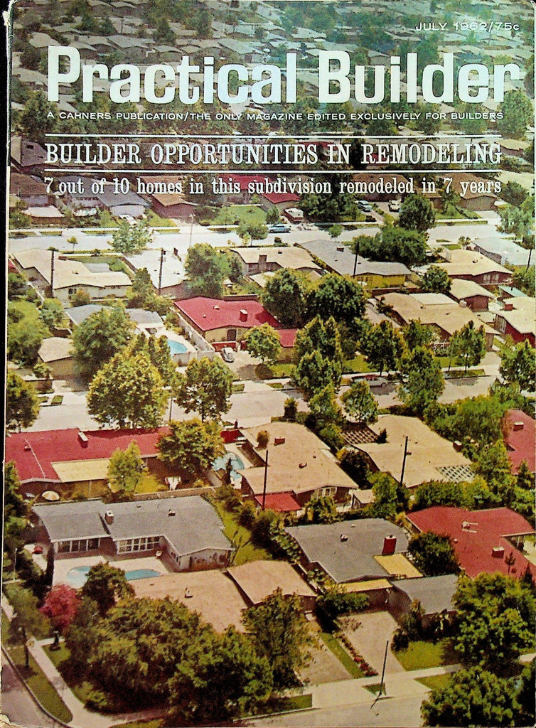 Practical Builder Magazine July 1962 Remodeling Residential0