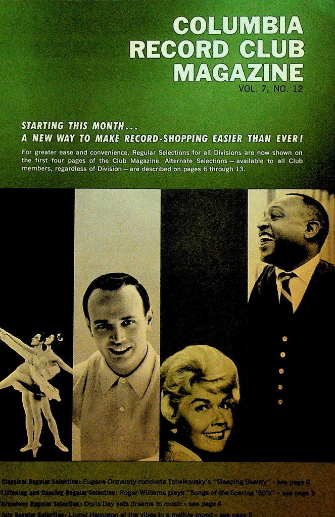 Columbia House Record Club Magazine 1962 Vol 7 #12 Lionel Hampton Doris Day0