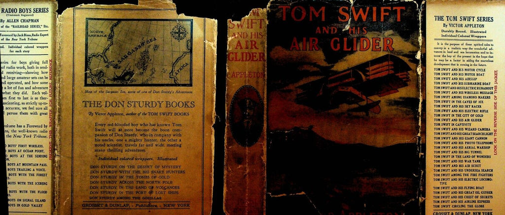 Tom Swift and His Air Glider by Victor Appleton Dust Jacket ONLY