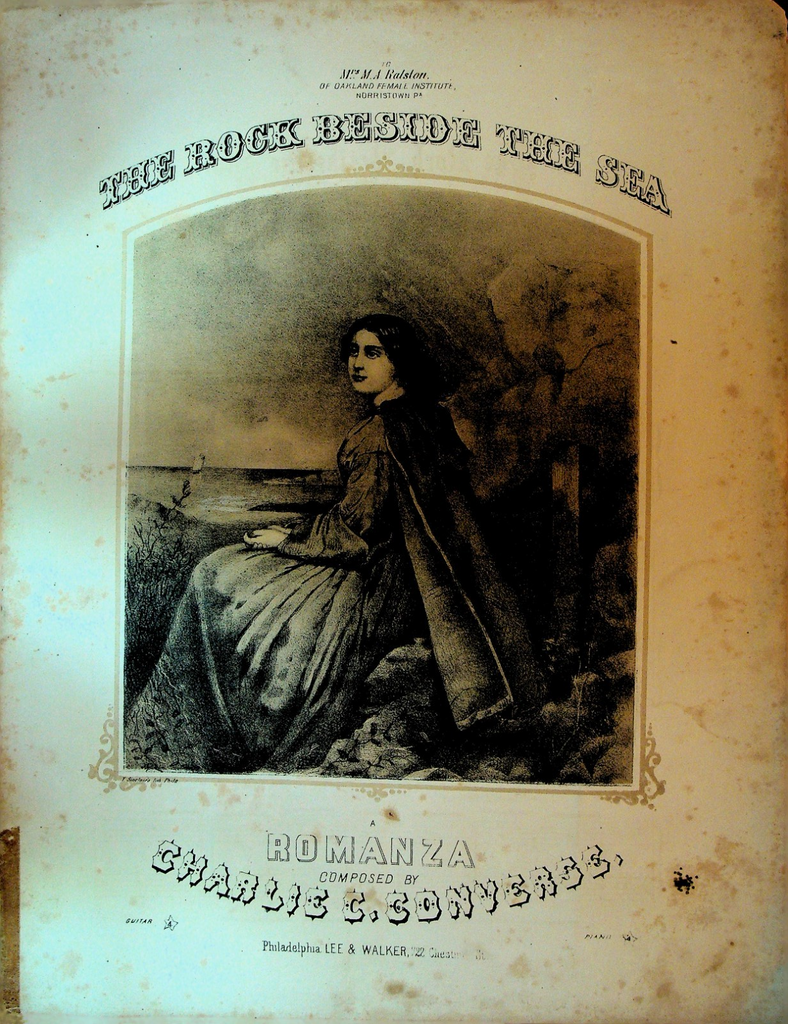 The Rock Beside the Sea Sheet Music 1857 Charlie C Converse0
