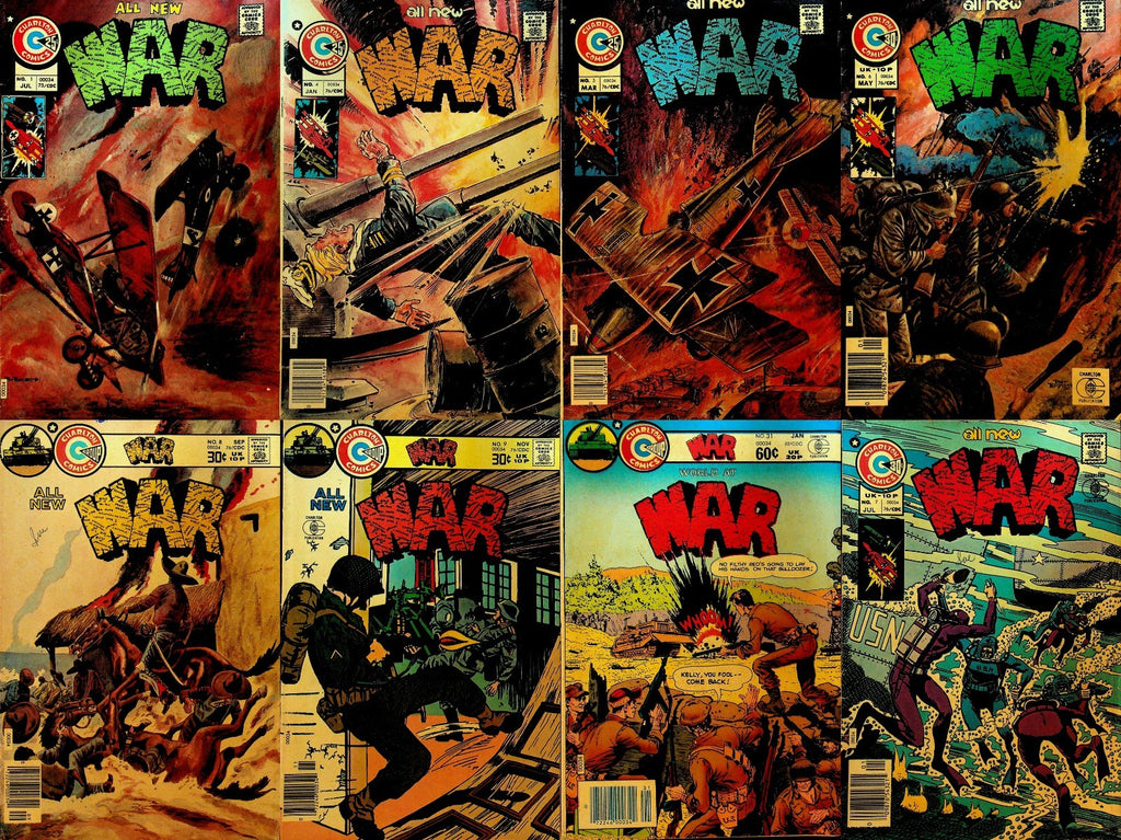 War Charlton Comics Military Lot of 8 #s 1 4 5 6 7 8 9 310