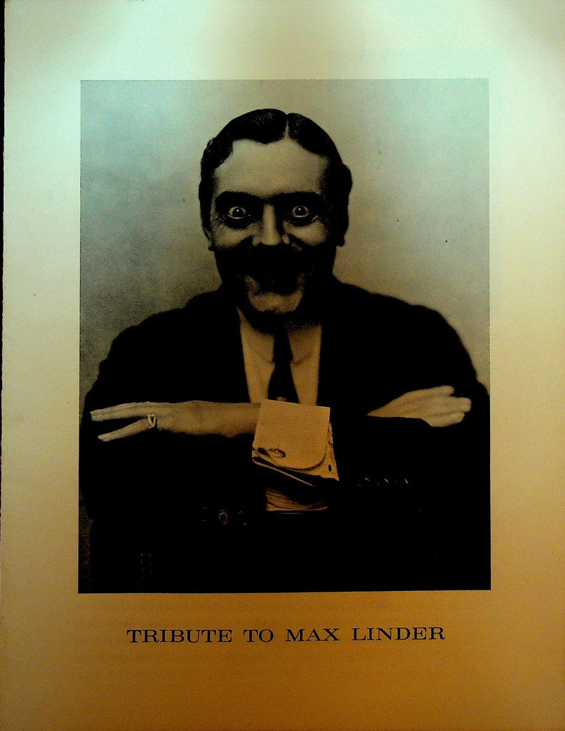 Dryden Theatre Film Society Program A Tribute to Max Linder0