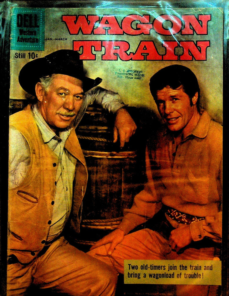 Wagon Train 4 Dell Comics Ward Bond Robert Horton Photo Cover TV Western Comic0