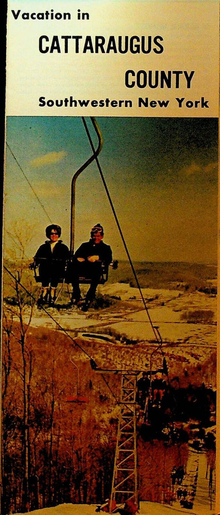 Cattaraugus County Map & Travel Brochure 1970s Upstate New York