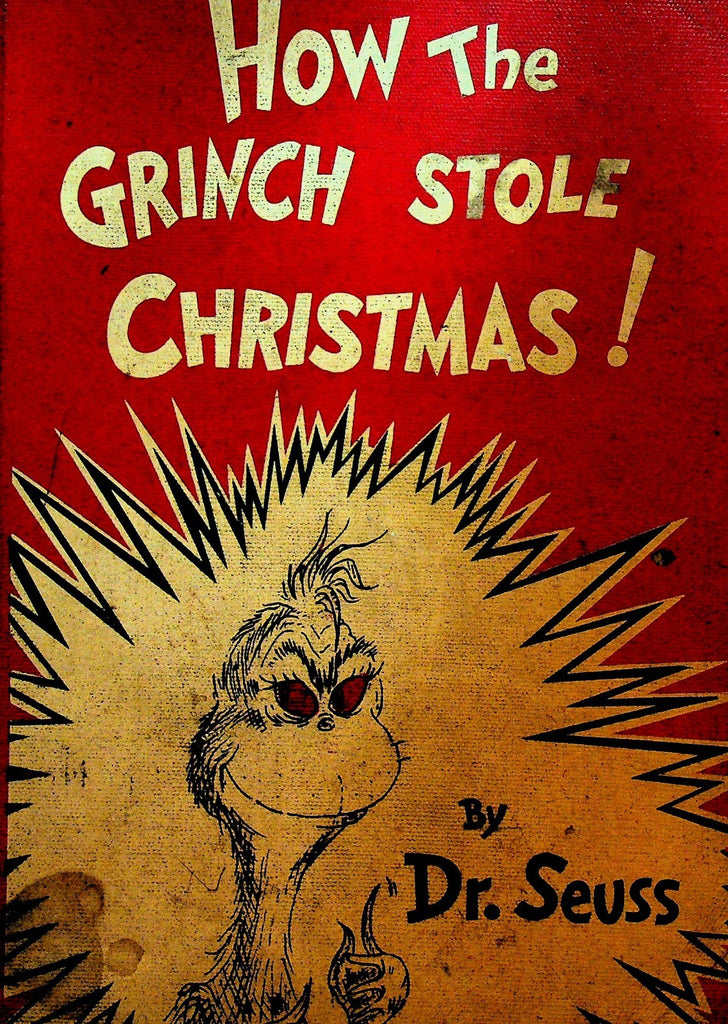 How the Grinch Stole Christmas Early Print 1950s Library Binding Dr Seuss0