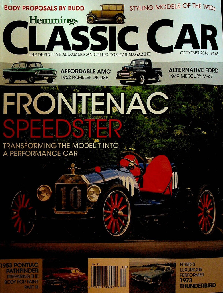 Hemming's Classic Car October 2016 #145 John North Willys Ford Frontenac Model T