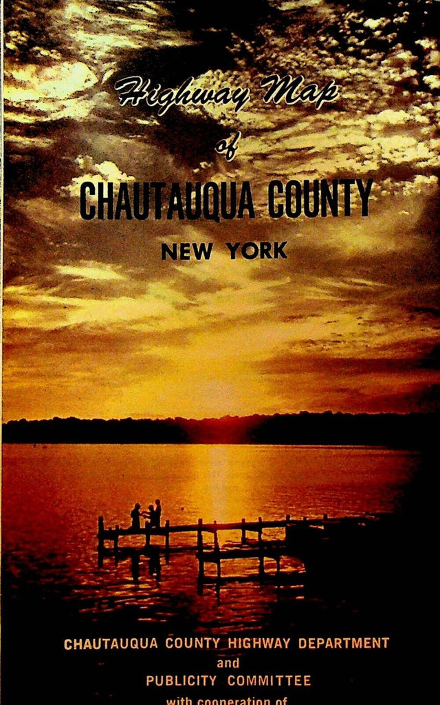 Chautauqua County Highway Map 1966 Upstate New York