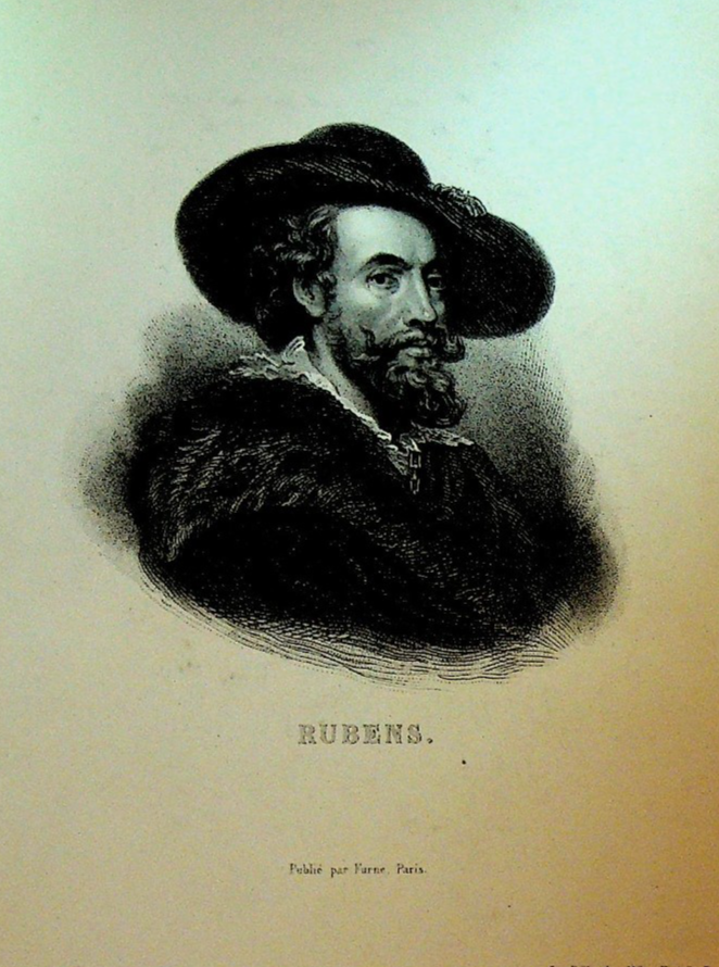 Peter Paul Rubens Flemish Artist Painter Print 1800s0