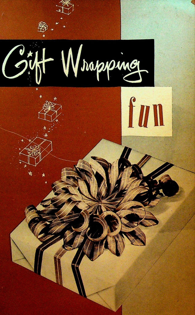 Gift Wrapping Fun Booklet 1950s Crinkle Tie Chicago Printed String Co0