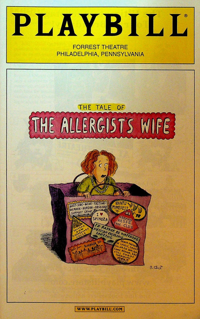 The Tale of the Allergist's Wife Playbill Valerie Harper Forrest Theatre 20030