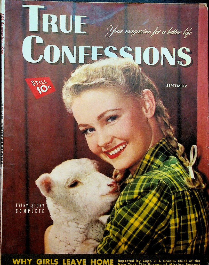 True Confessions September 1946 Sandhog's Wife Woman Boss Hay Fever0