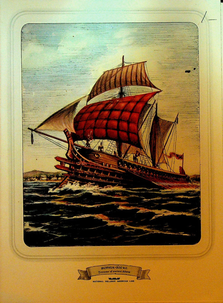 SS Queen Frederica National Hellenic American Line Dinner Menu August 14 19560