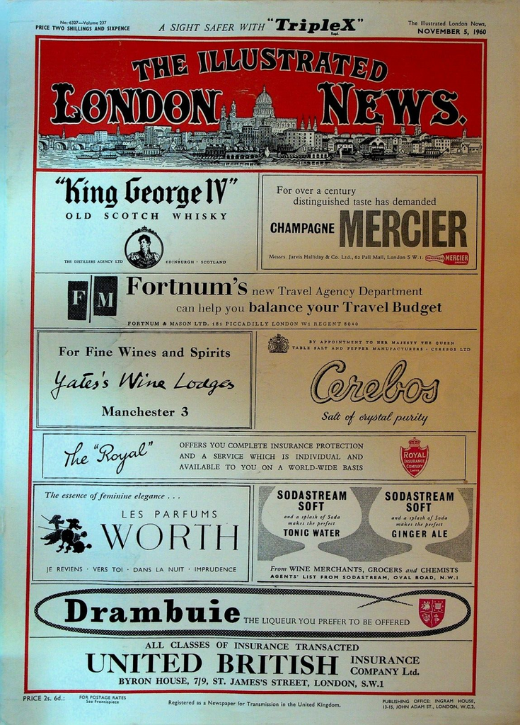 Illustrated London News Magazine November 5 1960 West Country England Flooding
