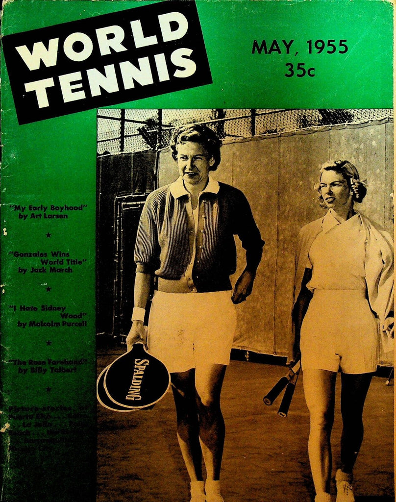 World Tennis Magazine May 1955 A Louise Brough Beverly Baker Fleitz Art Larsen
