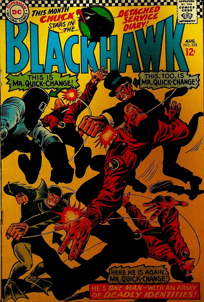 Blackhawk 223 DC Comics 1966 Mr Quick-Change Deadly Identities