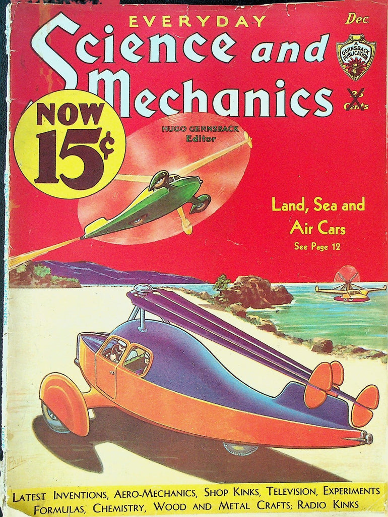 Everyday Science and Mechanics December 1932 Hugo Gernsback Frank R Paul0