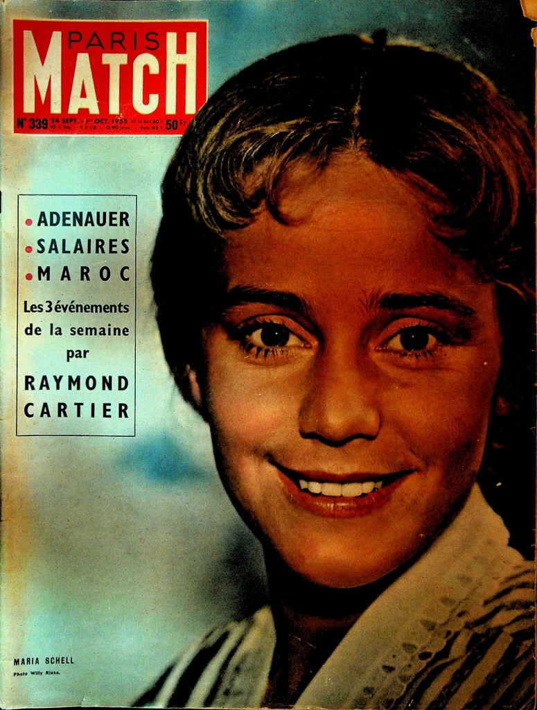 Paris Match October 1 1955 Janet Marshall Charles Lindbergh Juan Manuel Fangio0