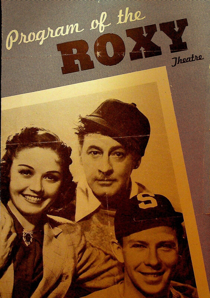 Roxy Theatre Program September 23 1938 Abbott & Costello Hold that Co-Ed