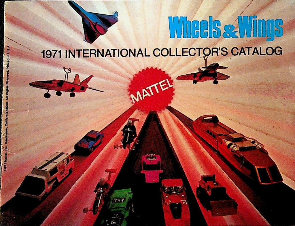 Mattel Wheels & Wings 1971 International Collectors Catalog Hot Wheels Sizzlers0