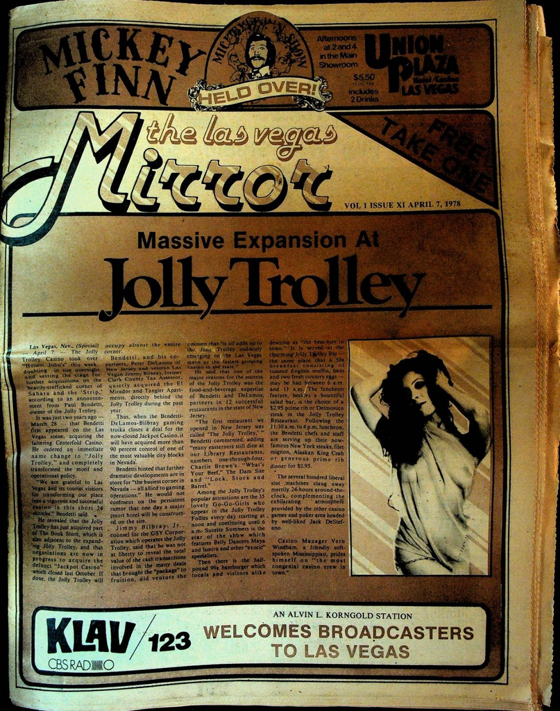 Las Vegas Mirror April 7 1978 Shields & Yarnell Neil Sedaka Harry Chapin