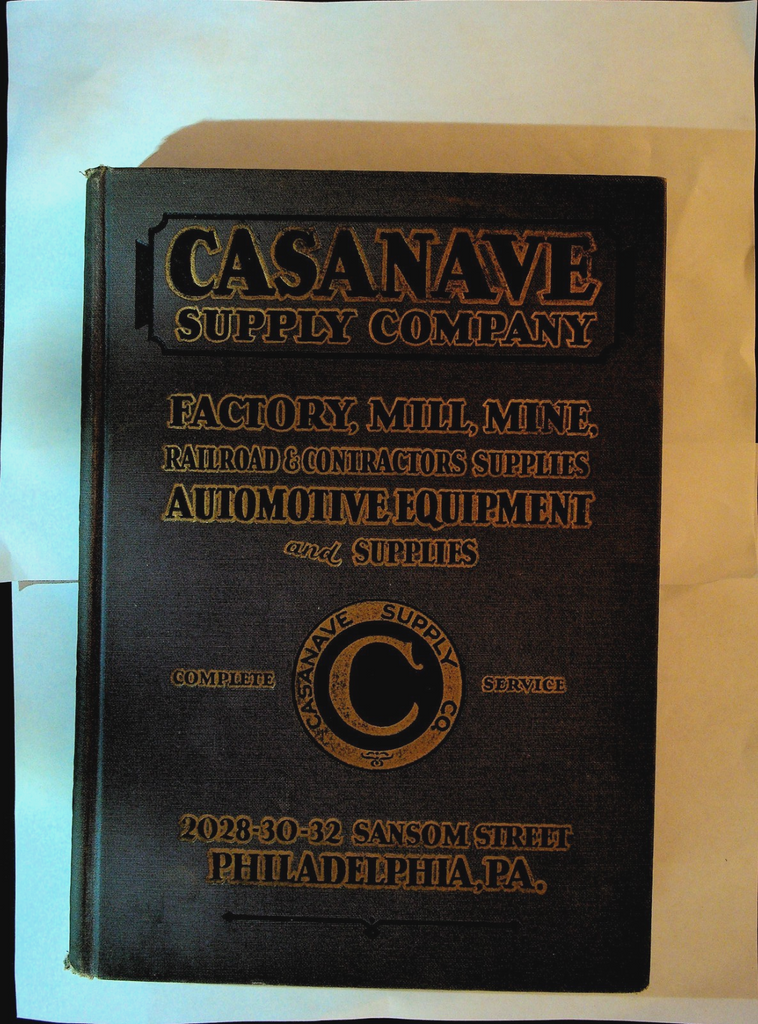 Casanave Supply Co Catalog #29 ca 1930 Contractor Factory Mill Mine Autos0