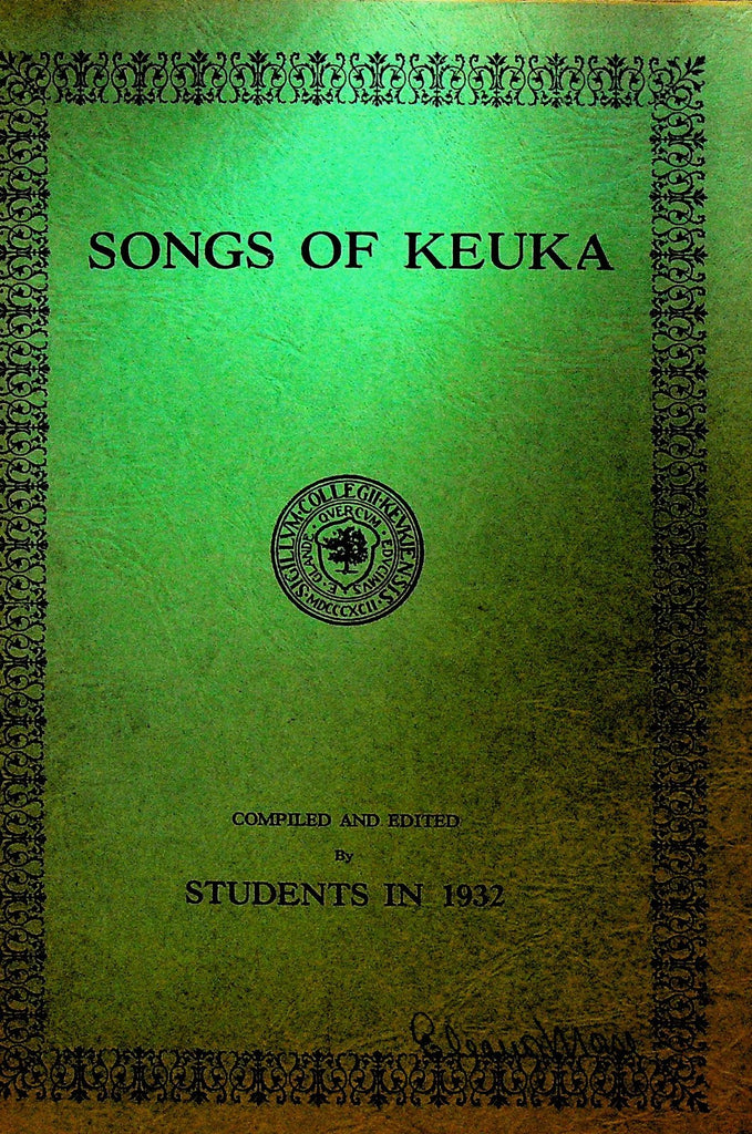 Songs of Keuka College 1932 Songbook0