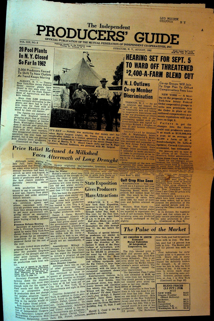 The Independent Producers Guide August 1962 Agriculture0