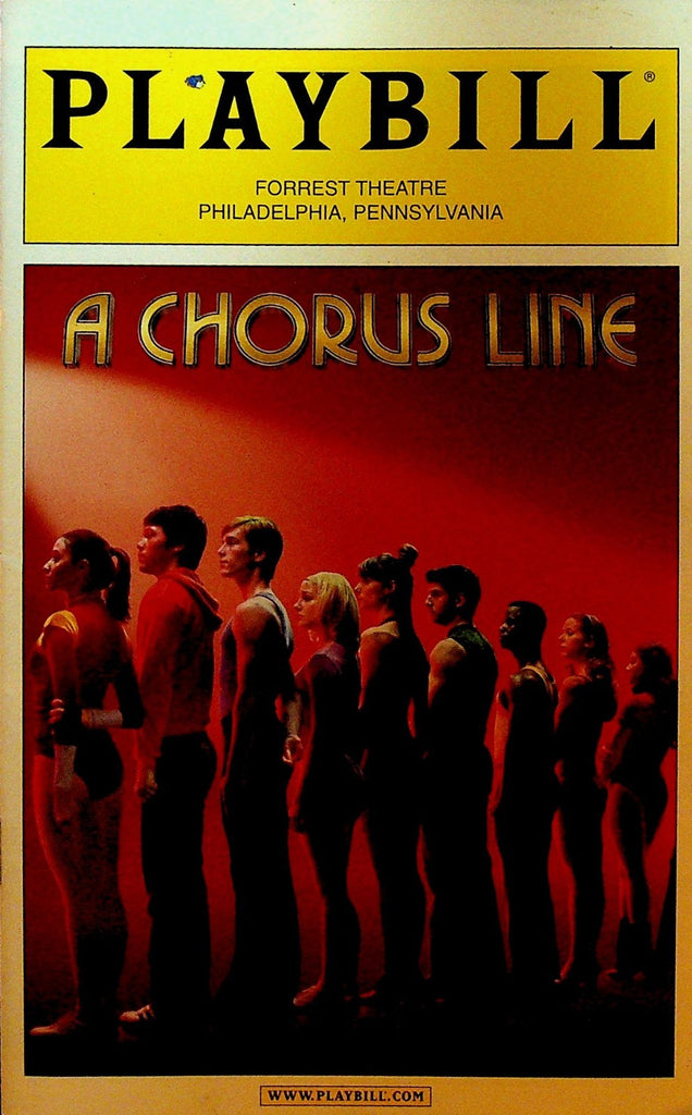 A Chorus Line Playbill December 2008 Forrest Theatre Clyde Alves David Hull0