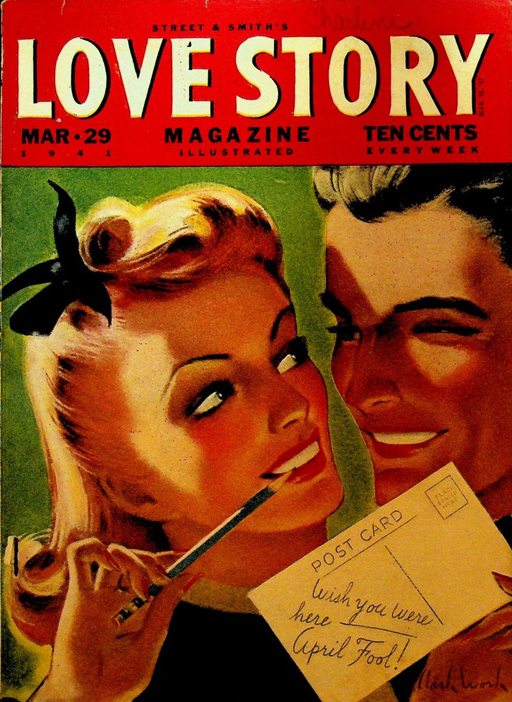 Love Story Pulp March 29 1941 Maysie Greig Helen Holley Vivian Grey0