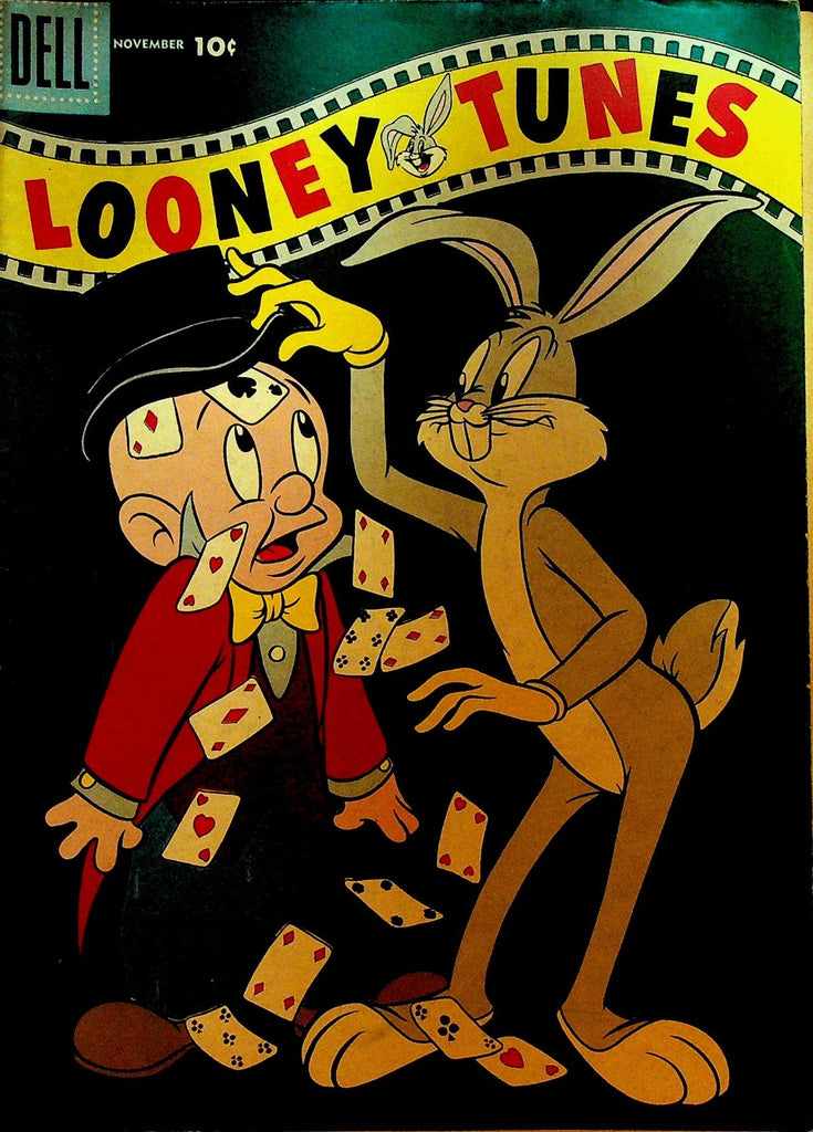 Looney Tunes 193 Dell Comics 1957 Bugs Bunny Magicians Hat Playing Cards0