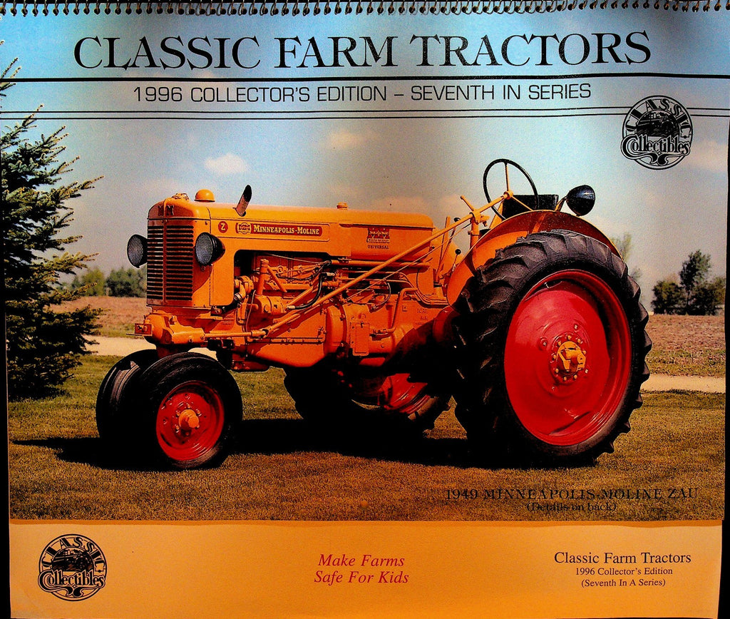 Classic Farm Tractors 1996 Calendar Minneapolis Moline Oliver Farmall0