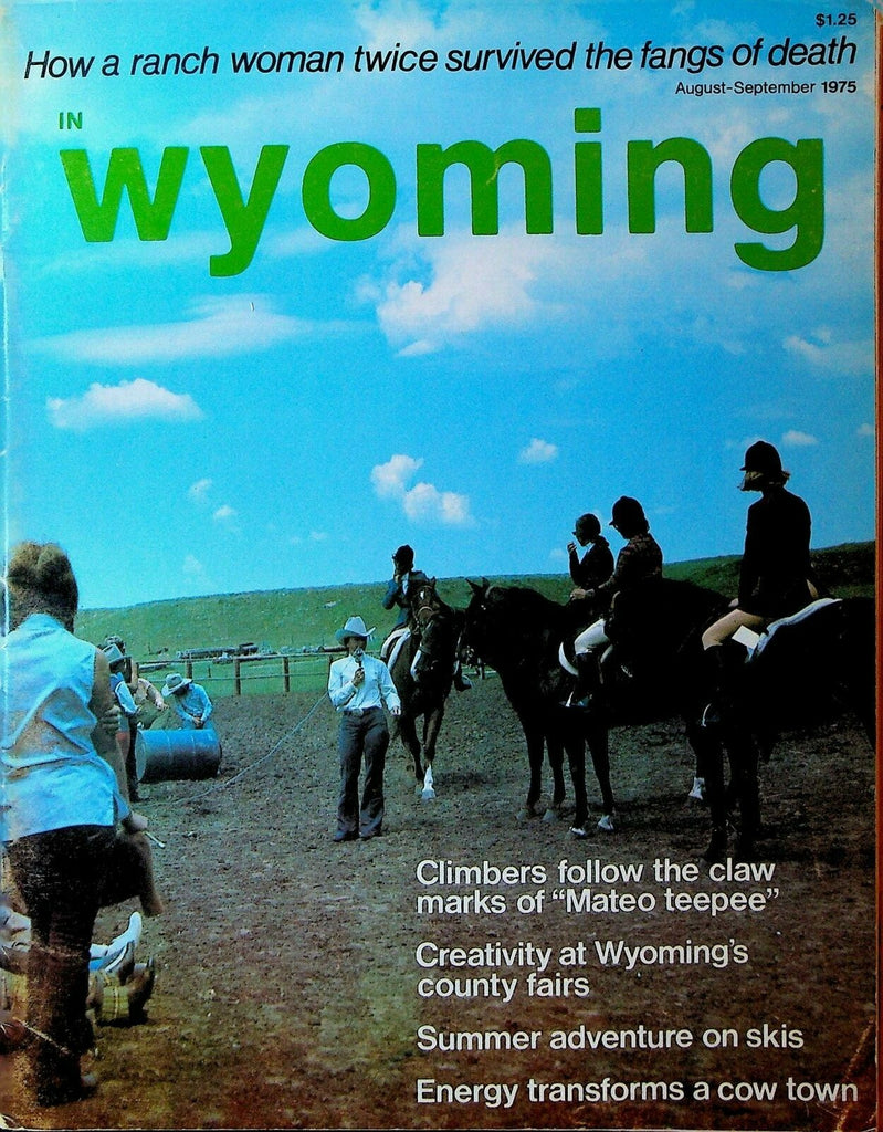 In Wyoming Magazine August 1975 Green River Brewery Mateo Teepee Dubois0