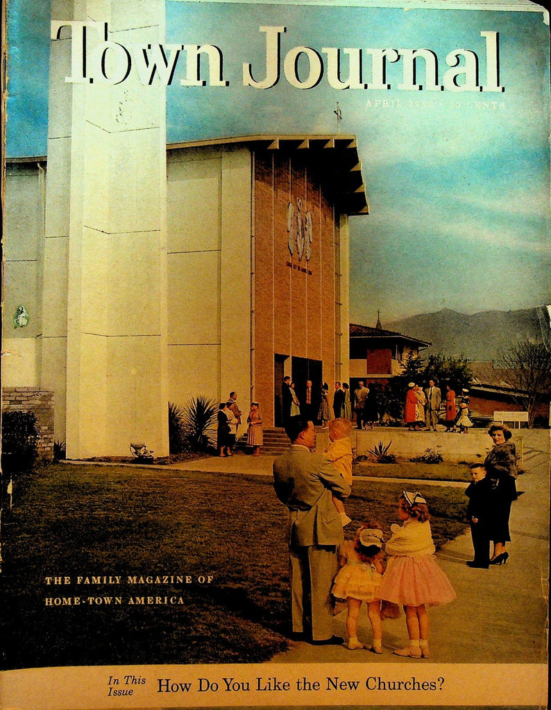 Town Journal Magazine April 1956 Clark Gable Johnny Harmon Bob Lemon0