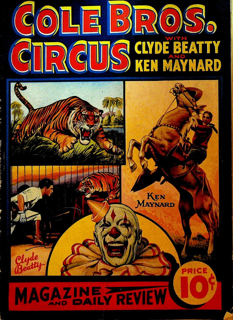 Cole Brothers Circus 1937 Magazine & Daily Review Ken Maynard Clyde Beatty0